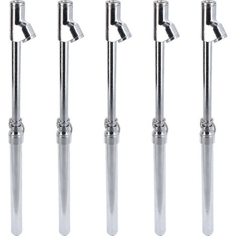 Ensemble de 5 manomètres de pression de pneus, adapté aux voitures, camions, réparation automobile, manomètres de pression de pneus, outils de réparation de pneus, plage de mesure 10-150 PSI (80-1040 (1/5)