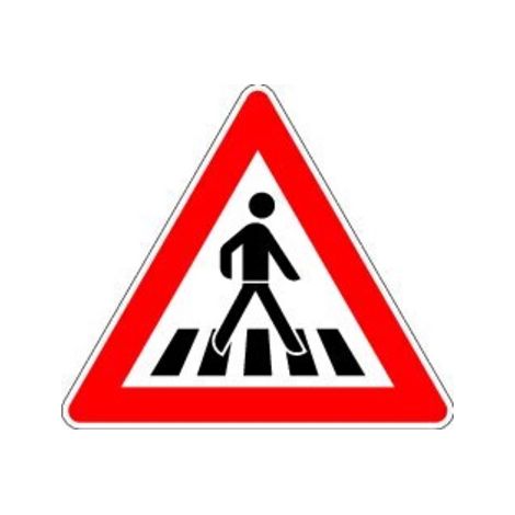 VKZ.101-11 Dreieck 900mm Fußgängerüberweg, rechts RAL-Gütezeichen Folie RA2 (1/2)