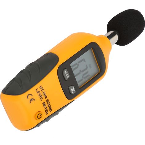 HT-80A Geräuschmessgerät mit LCD-Anzeige, Schallpegelüberwachungsmessgerät 30-130 dB (1/5)