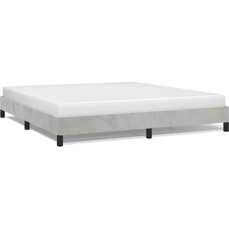 Maison Exclusive - Struttura letto senza Materasso Grigio Chiaro California King Velluto (1/5)