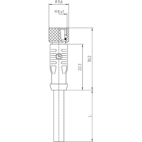 Lutronic 1028 Connettore confezionato per sensore o attuatore M8 Giunto dritto 2.00 m Numero di poli: 4 1 pz. (1/2)