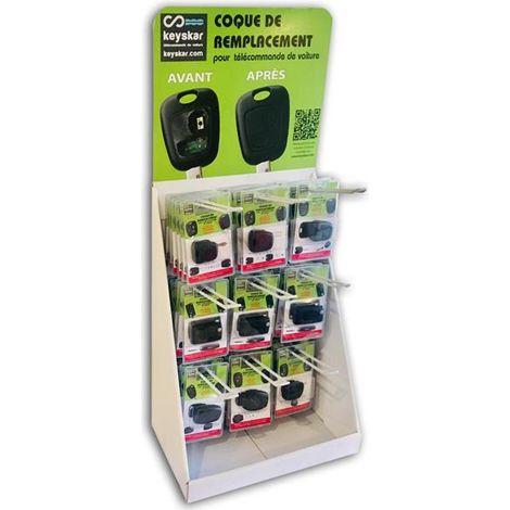Pack 72 Coques De Cle Avec Presentoir Keyskar