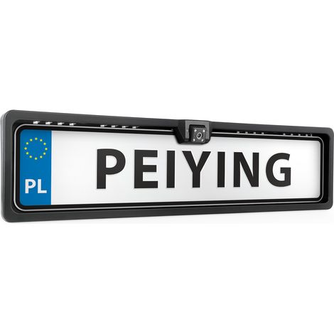 Caméra de recul de voiture à vision nocturne dans le cadre de plaque d'immatriculation Peiying (1/4)