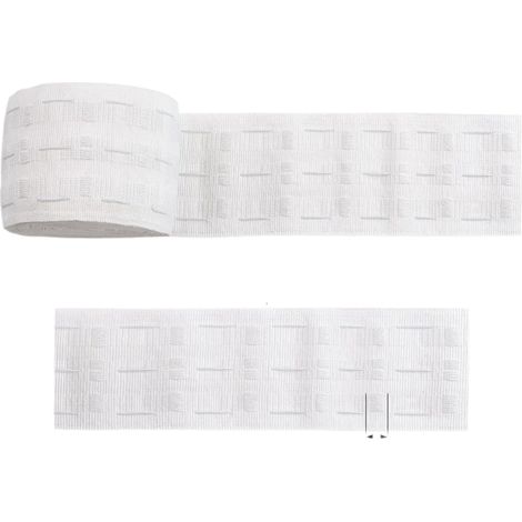 7.6 cm wide curtain tape, 6 meters of curtain header, Korean fold curtain tape, drawstring curtain tape. (1/5)