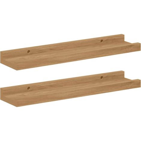 Maison Exclusive - Wandregal Wandhalterung 2 Stk. Braun 40 x 9 x (1/5)