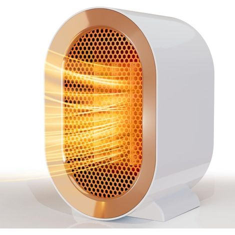 Heizlüfter, 1200 W tragbare elektrische Heizung, Mini-Heizgerät für den Innenbereich, kleiner Heizlüfter, geeignet für Badezimmer, Keller, Schlafzimmer, Wohnzimmer und Büro FLITI