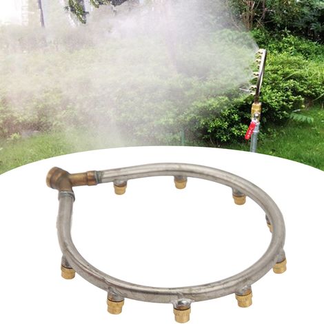 Multifunctional Annular Nozzle avec connection G3/8 femelle, 10 tête en cuivre et stainless steel pour irrigation agricole et jardin (1/5)