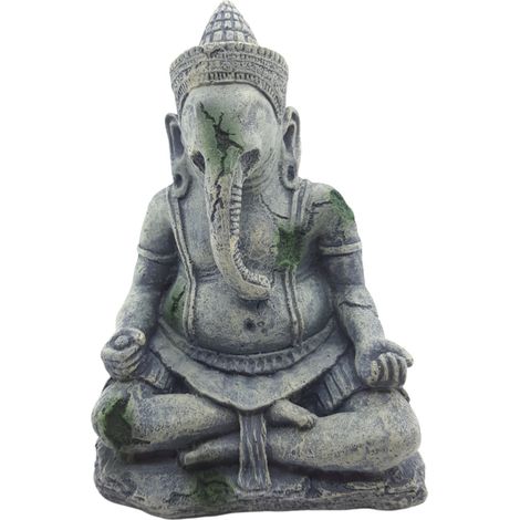 Statue Éléphant, hauteur 16.5 cm, décoration aquarium - animallparadise