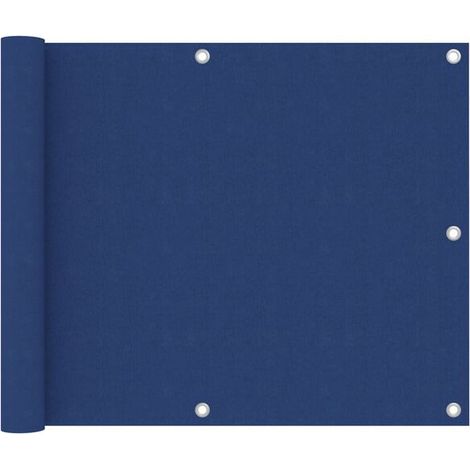 Paravent de balcon bleu, 75x300 cm, tissu Oxford. (1/5)