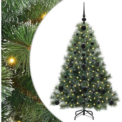 Künstlicher Weihnachtsbaum mit 150 LEDs Grün 120 cm PE und PVC vidaXL