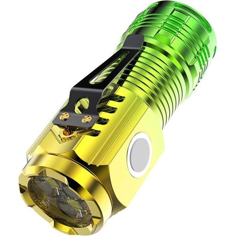 Linterna Mini Recargable - LED Triple - Base Magnética - USB Tipo C - IPX4 - 41 g - Para Exterior y Taller (1/5)