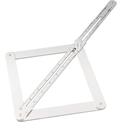 Mesureur d'angle d'angle, rapporteur d'angle pour plafond, outil portable réglable en alliage d'aluminium (1/5)