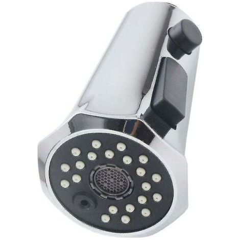 Accessoires de tête de traction de robinet de lavabo de cuisine pommeau de douche multifonction en forme de trompette (1/4)