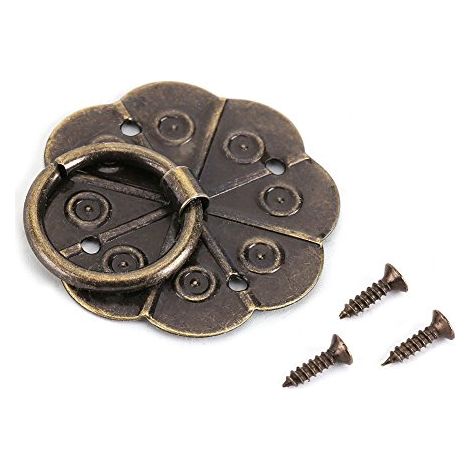 20 Stück Metallmöbel Vintage Stil Schubladen Schrankgriff Knauf Bronze Ton für Küchenschubladen Kleiderschrank Holzschrank Box Tür Kommode Heimdekoration (3 3cm). (1/5)