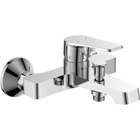 RUBINETTO MISCELATORE VASCA DA BAGNO OTTONE CROMATO ATTACCO DOCCIA ALLURE 87113