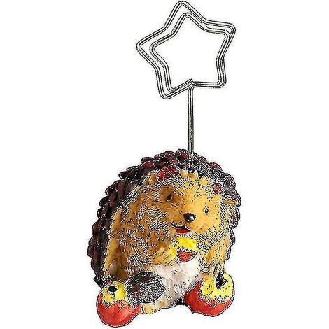 Porte-cartes de visite original en forme d'animal pour bureau, avec pince à photos et support numéroté - Décoration Sknehog A (1/5)