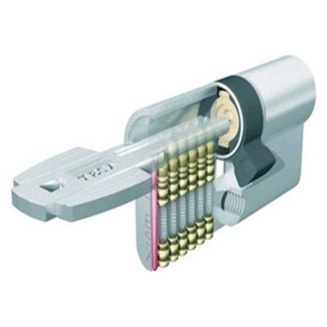 Cilindro Seguridad 35X35Mm T65D3535N Niquel Leva larga Doble Embrague Tesa
