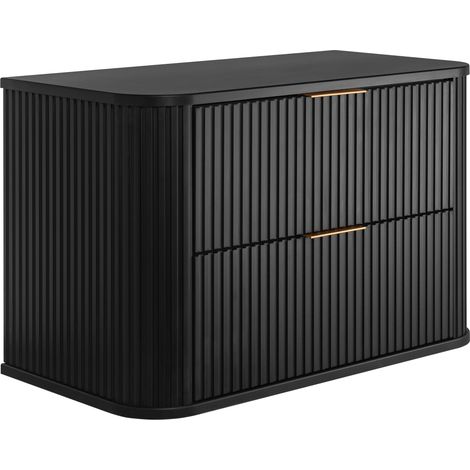 Meuble sous vasque à suspendre GLAMOUR NOIR 80 cm
