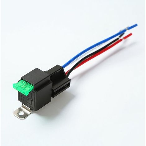 Sicherungsrelais 12 V 30 A – ATO/ATC-Flachsicherung, 4-polig, SPST, 12 AWG, für Auto, LKW, Boot (1/5)