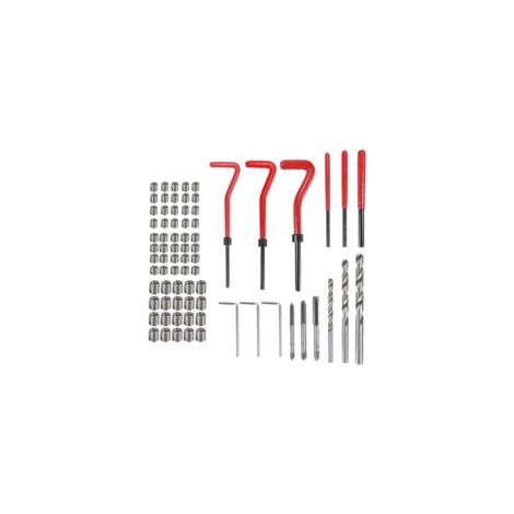 Kit de réparation de filetage 75 pièces – Inserts filetés M5 M6 M8 en acier rapide – Renforce les filetages dans les métaux mous
