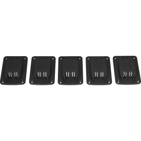 Support M18 Dewalt 14,4V/18V/20V DCB Li-ion Batterie Halterung (5er-Set, Schwarz) für Mi Woch Elektrowerkzeuge (1/5)