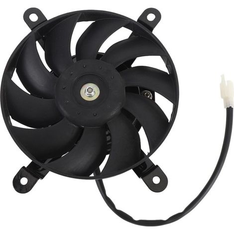 Jeffergarden Ventilateur de refroidissement de radiateur 12 V pour moto, 10 pales, 170 mm, en alliage d'acier, thermique, pour quads, karts et VTT 150 cc, 200 cc, 250 cc, 300 cc et 350 cc (1/5)