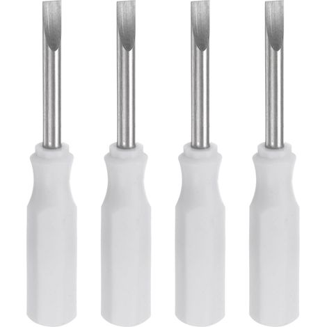 4Pcs Sl2,5 Mini Tournevis Fendu 2,5mm Tête Plate Magnétique Blanc (1/5)