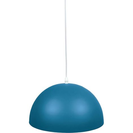 Plafoniera a sospensione serie "Abala" E27 (40W massimo 230V) IP20 Ø30cm colore bianco e blu