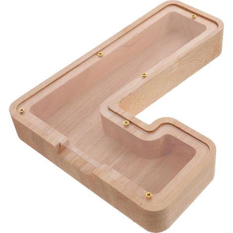 Tirelire Bois pour Garçon Fille Tirelire Épargne Adorable Et Incassable Décoration De Table Bureau (1/5)