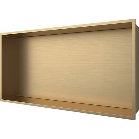 Aloni Wandnische Edelstahl gold gebürstet rostfrei 300x600x100mm Aloni Wandnische Edelstahl gold gebürstet rostfrei 300x600x100mm