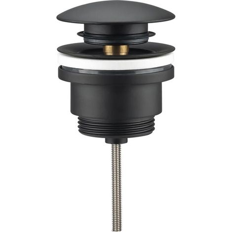 Vidage rond clic-clac noir mat Rubinetterie Noir mat 66mm (1/2)