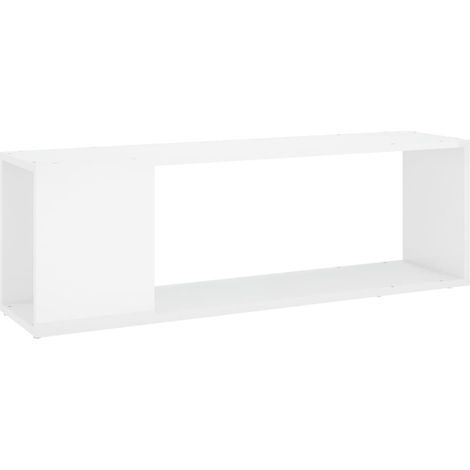Mueble para TV madera contrachapada blanco brillo 100x24x32 cm vidaXL (1/5)