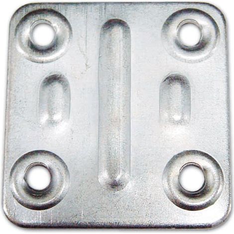 PIASTRINA GIUNZIONE 40X40MM ZINCATA