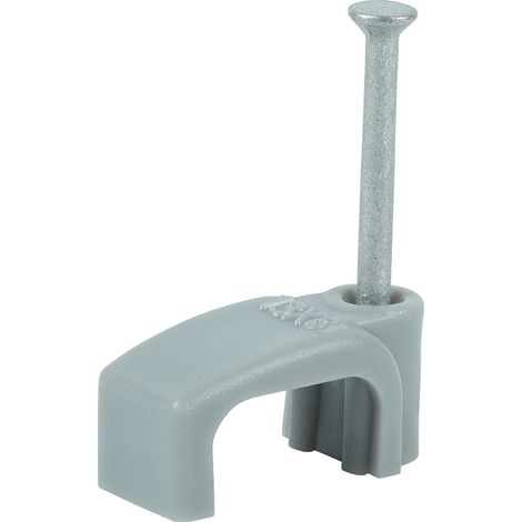 TIMCO Flat & Twin Cable Clips Grey - To fit 4.0mm