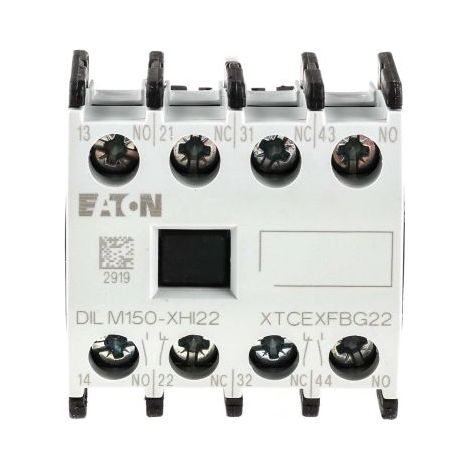 Contact auxiliaire Eaton Eaton Moeller 4 contacts 2 NF + 2 NO à vis ( Prix pour 1 ) (1/4)