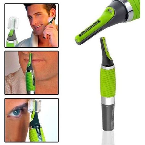 Rasage Rasoir Tondeuse à Piles pour Poil Nez Oreilles Moustache (1/2)