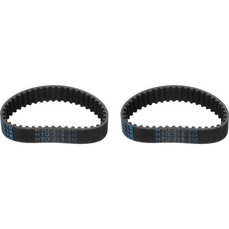 2pcs HTD-5M Rubber Timing Belt, 43 Tooth Closed Loop Synchronous Drive Belts for 3D Printer Pulleys, 215x15x3.6mm (Length x Width x Height) (1/5)