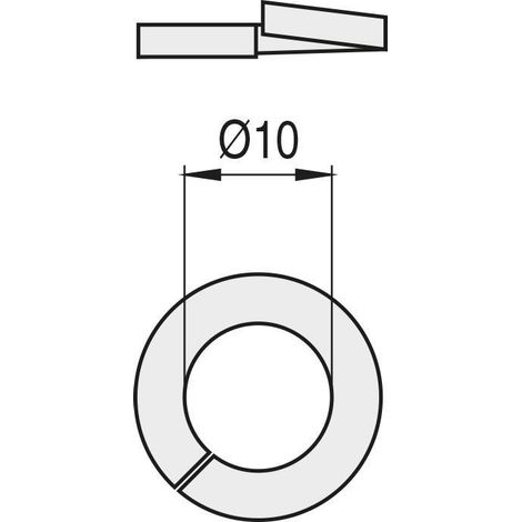 UCAFIX arandela grower din 127-b negra metrica m-14 , 0CIENTOS