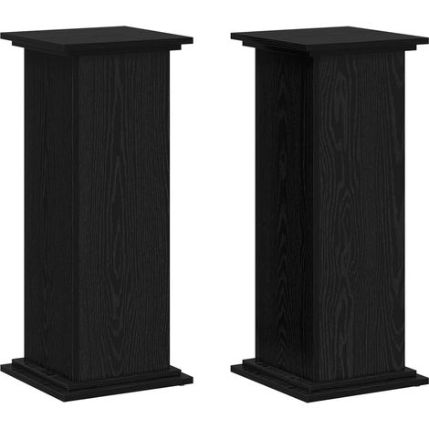 Maison Exclusive - Pflanzenständer Schwarz Eichen-Optik 33 x 33 x