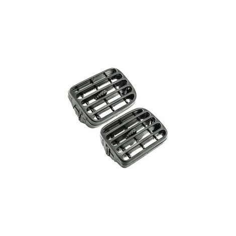 Grille de Ventilation Compatible avec Renault Clio 2 (1998-2001), Thalia (2001-2006) - Tableau de Bord - Aérateurs Climatisation - Gauche et Droite - 7702258375 -7702258279 - Noir- (1/4)