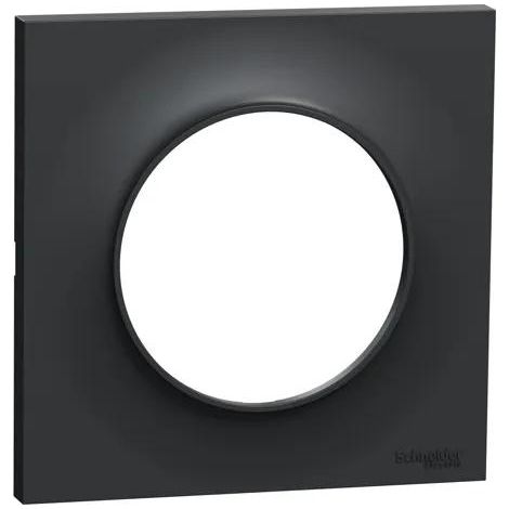 Schneider Electric ODACE Styl Abschlussplatte Anthrazit 85mm