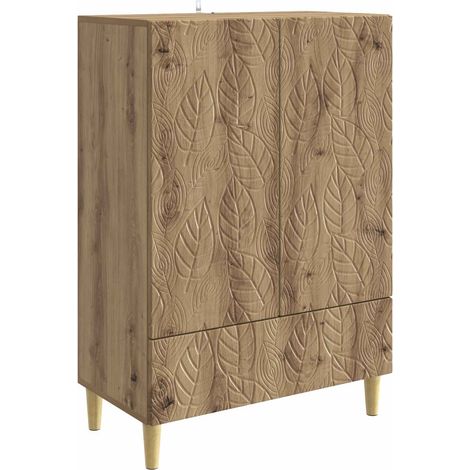 vidaXL Credenza Rovere Artigianale 66 x 34,5 x 95 cm