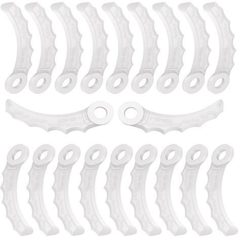Lot de 20 lames de rechange pour débroussailleuse Makita 198426-9 - Lames en plastique pour tondeuse Makita 198426-9. (1/5)