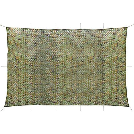 Filet de camouflage avec sac de rangement 5x7 m Vert (1/5)