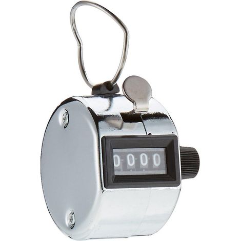 compteur Manuel Mcanique - Clic Main Pour Compte De Personnes Ou Points - Scoreur Sport Manifestation - Botier En Mtal 4 Chiffres (1/5)