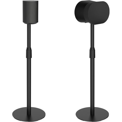 Speaker Stands for Era 100/300, 2-Piece, Black  Height adjustable 68.8-106.7 cm, steel frame with cable management, maximum load 5 kg, non-slip base Ø30 cm (1/5)