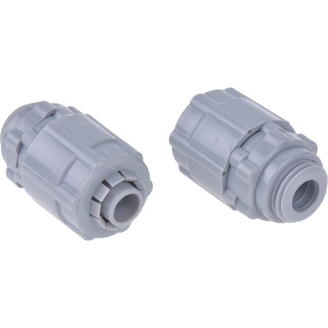 Raccord de gaine RS PRO M12, taille 10mm en Nylon 66, IP55 ( Prix pour Paquet de 5 )