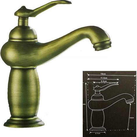 Trade Shop - Miscelatore Bidet 52393 Ottone Lavello Lavabo Lavandino Monocomando Rubinetteria -