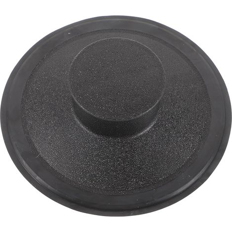 Spülbeckenstöpsel – 1 Stück – Schwarzer Kunststoff – Spritzschutz – Küche, Restaurant, Hotel – 8,5 cm (1/5)