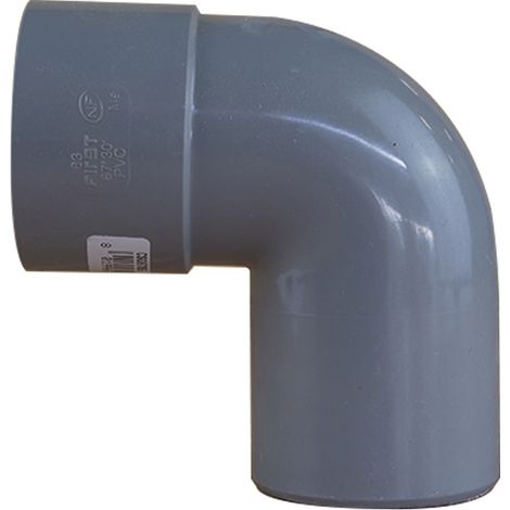 Coude PVC 87°30 Mâle/Femelle Ø63 - First Plast (1/5)
